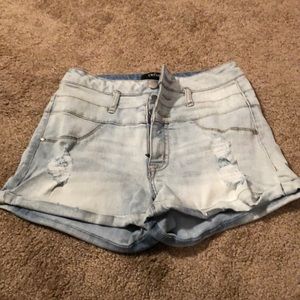Blue jean shorts